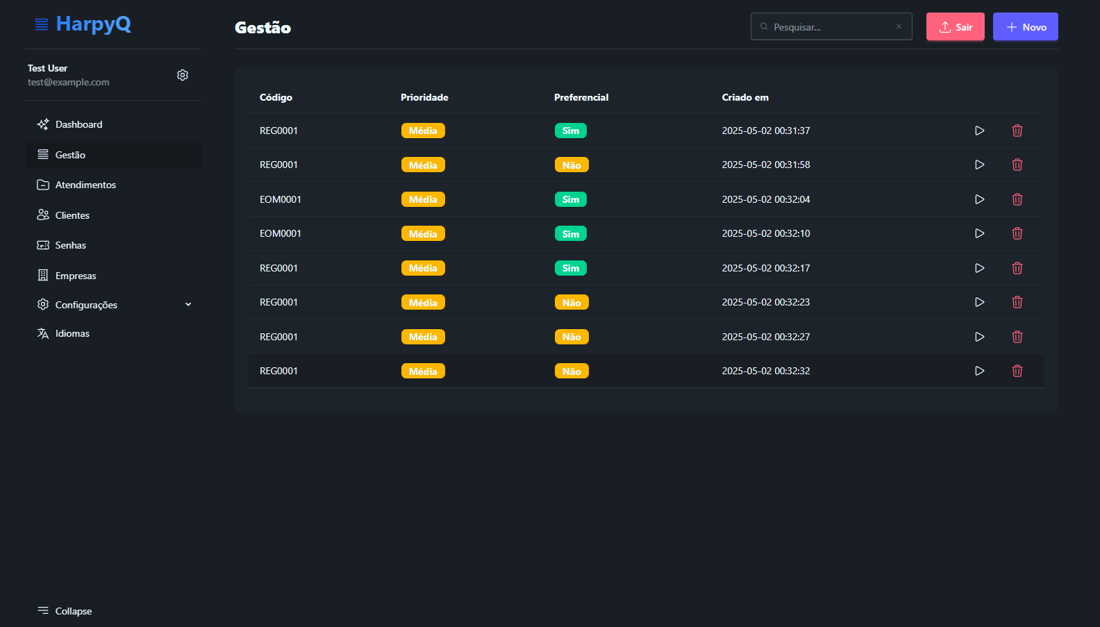 System interface